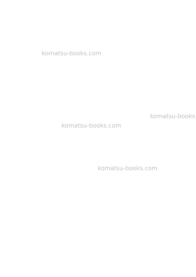 Komatsu wb93s-5ita-tier 3 Repair & maintenance cover Page 2