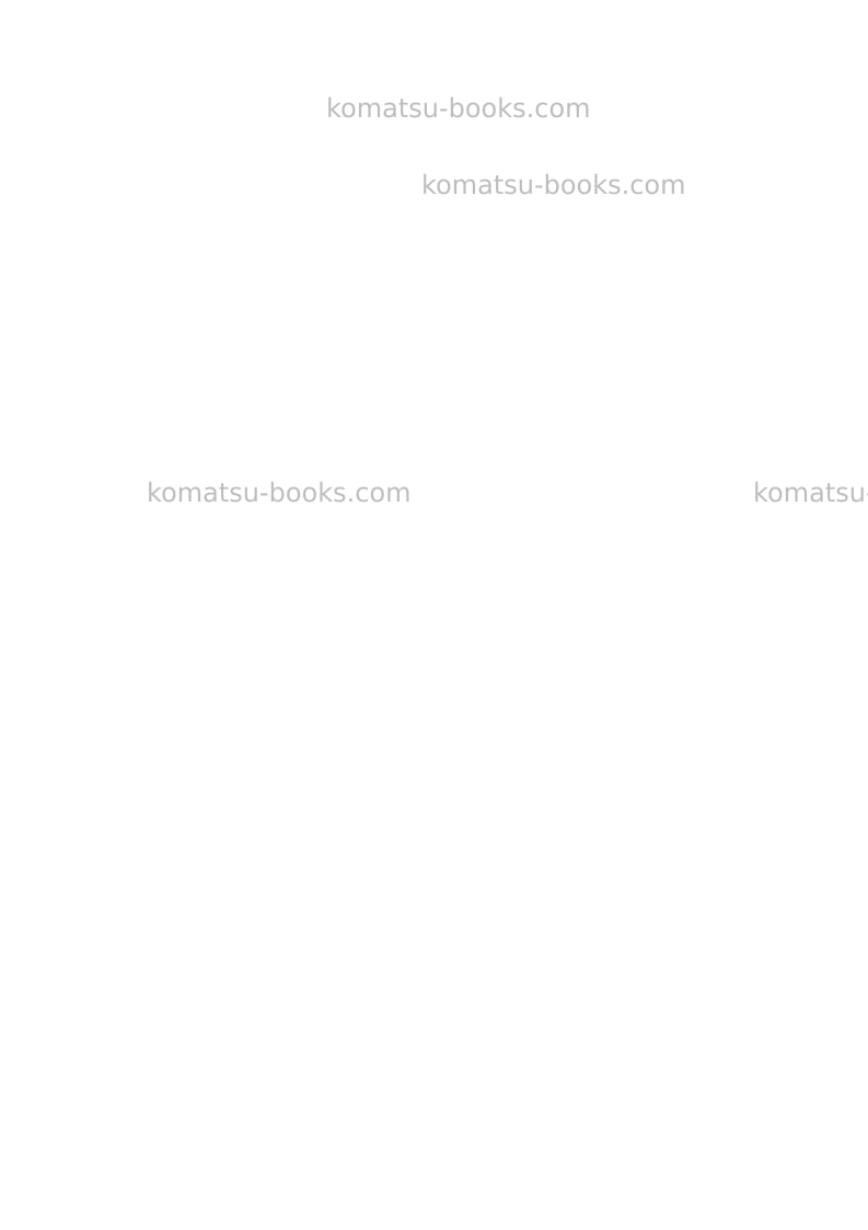 Komatsu wb97s-5ita-tier 3 Repair & maintenance cover Page 2