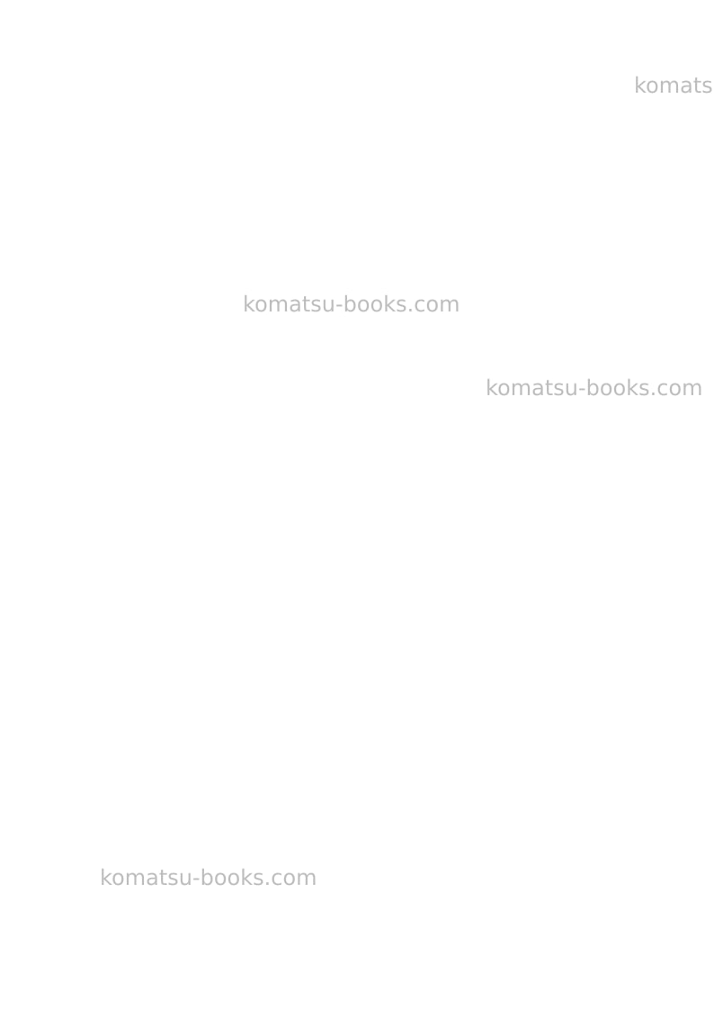 Komatsu wb97s-5ita-tier 3 Repair & maintenance cover Page 2