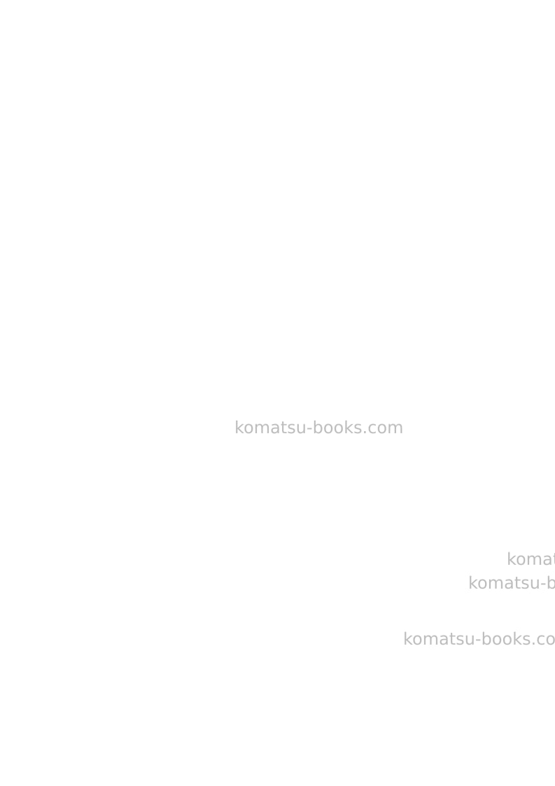 Komatsu wh613-1ita-tier 3 Repair & maintenance cover Page 2