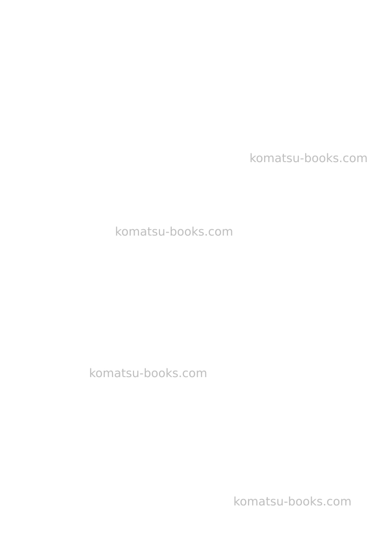 Komatsu sk815-5ita Repair & maintenance cover Page 2
