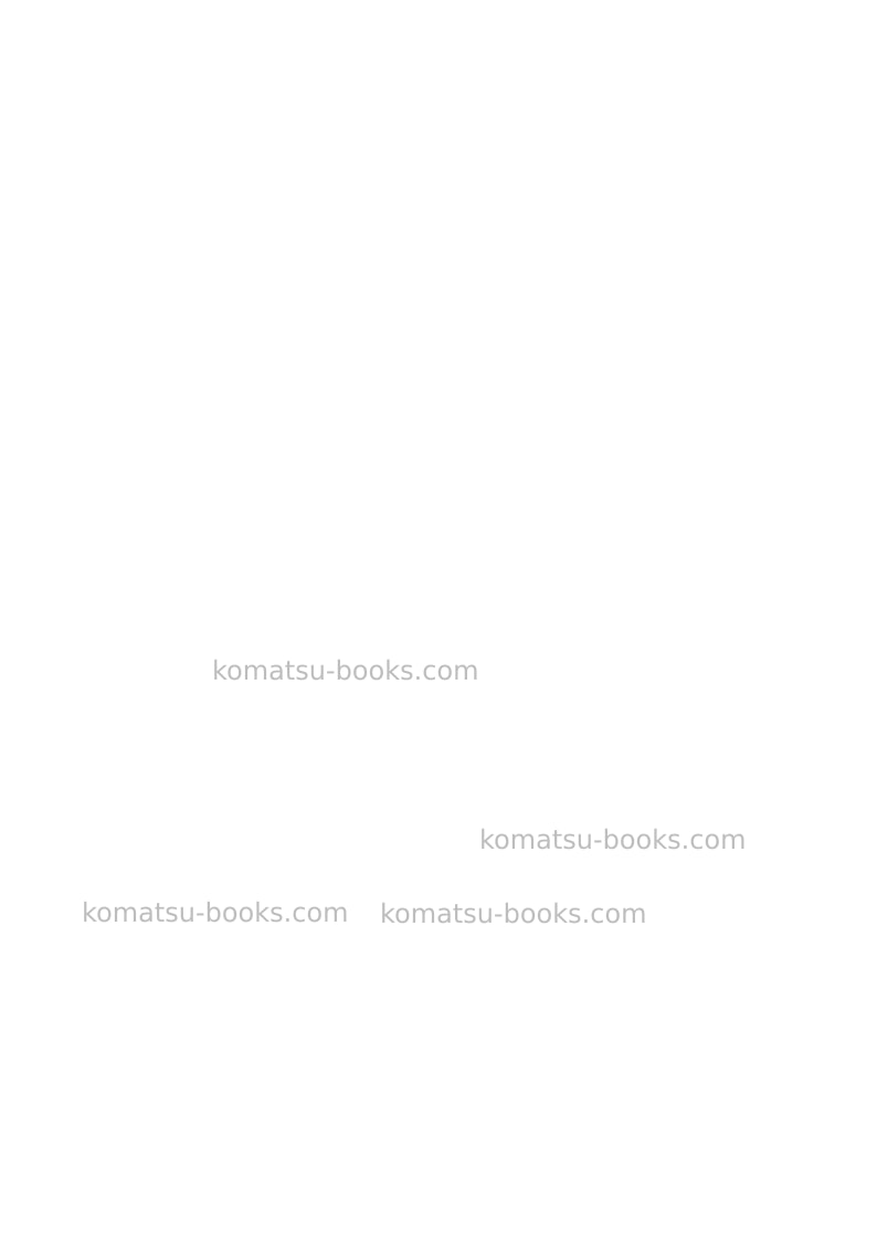 Komatsu wb97r-5ita-tier 3 Repair & maintenance cover Page 2
