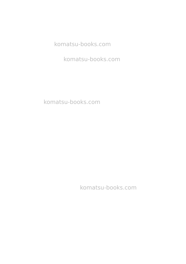 Komatsu ck30-1ita Operation manual cover Page 2