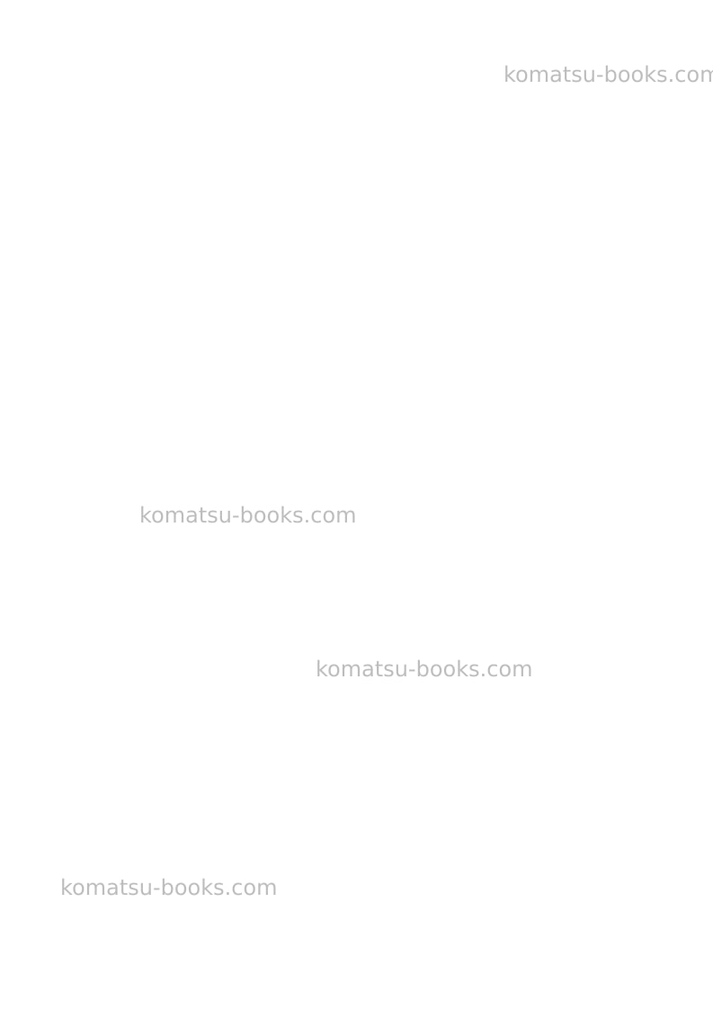 Komatsu ck25-1ita Operation manual cover Page 2 Komatsu ck25-1ita Operation manual cover Page 2
