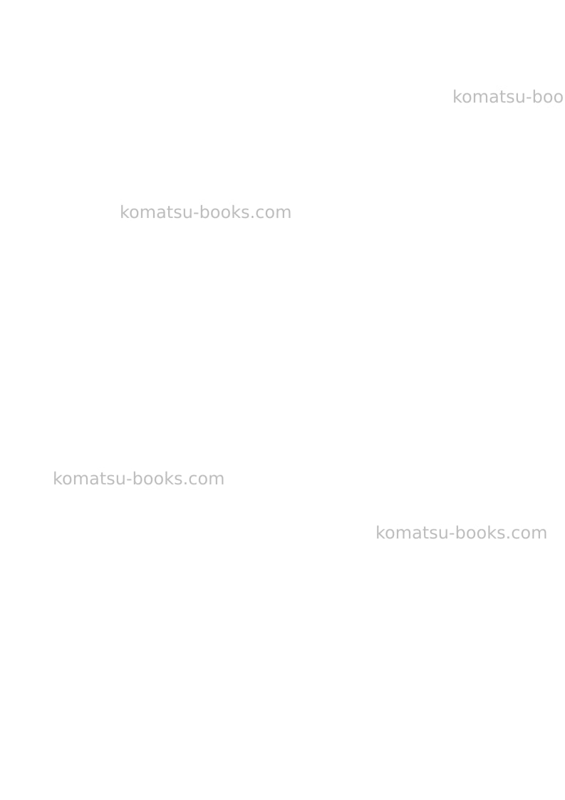 Komatsu pc20mr-2ita Operation manual cover Page 2 Komatsu pc20mr-2ita Operation manual cover Page 2