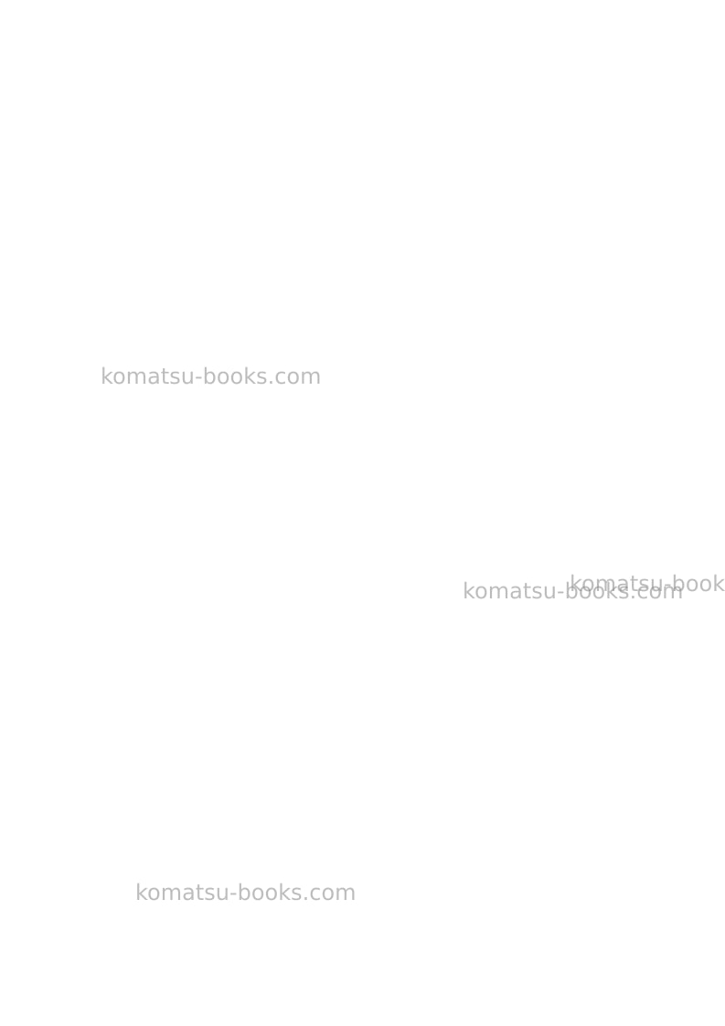 Komatsu pc138us-10ita Operation manual cover Page 2 Komatsu pc138us-10ita Operation manual cover Page 2