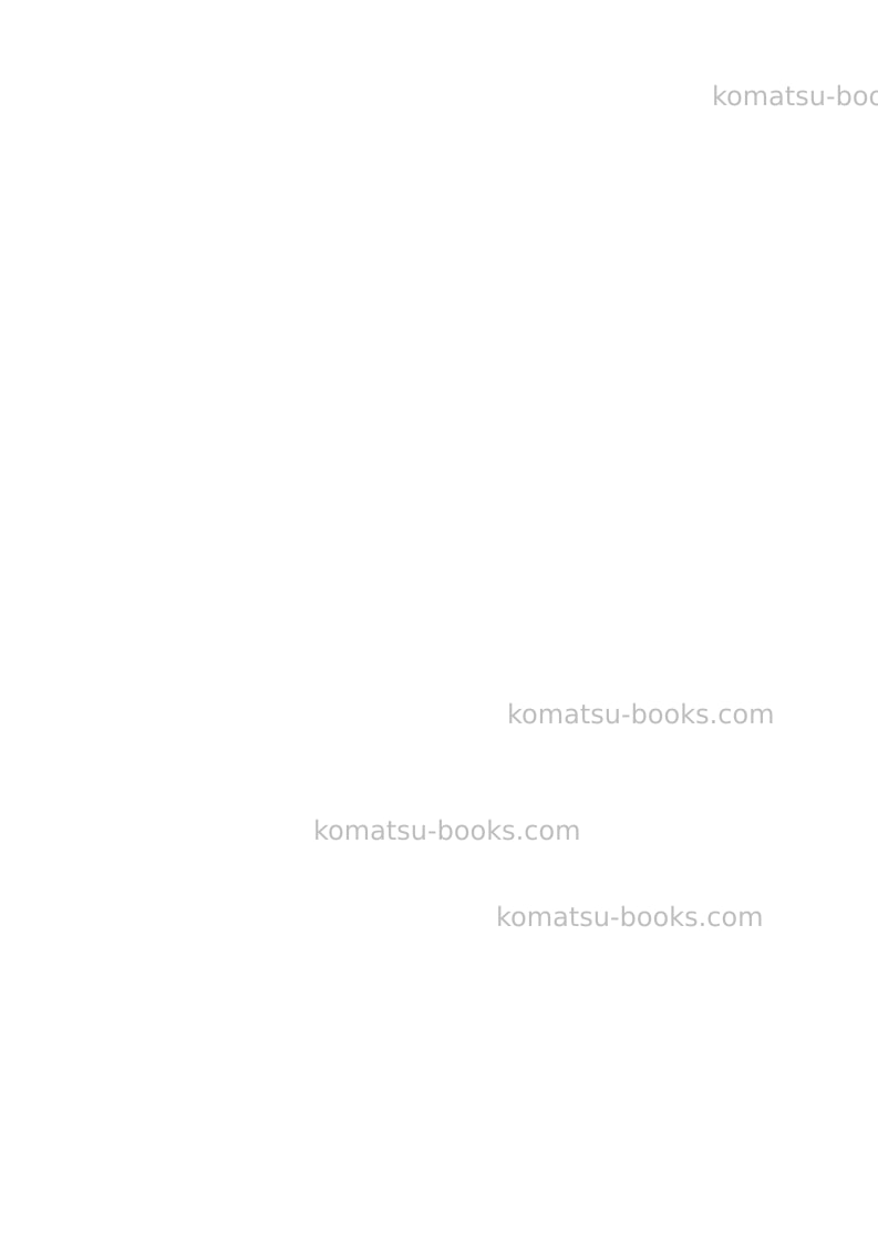 Komatsu ck20-1ita Operation manual cover Page 2 Komatsu ck20-1ita Operation manual cover Page 2