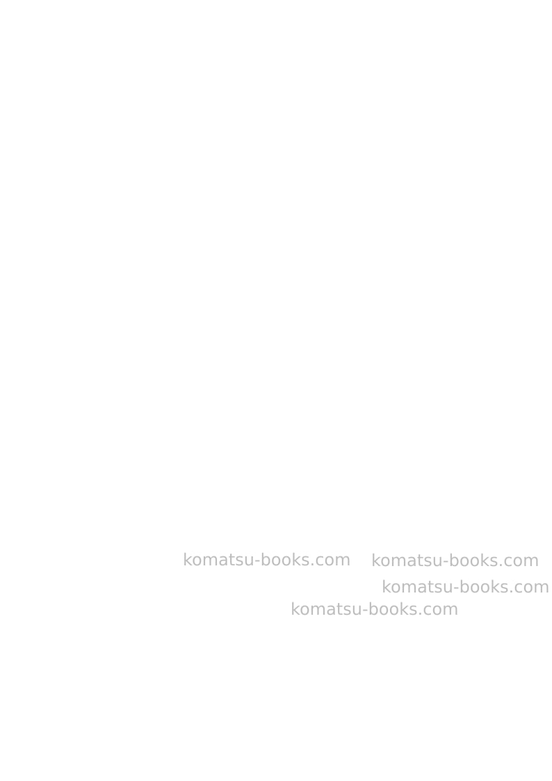 Komatsu pc26mr-3ita Operation manual cover Page 2