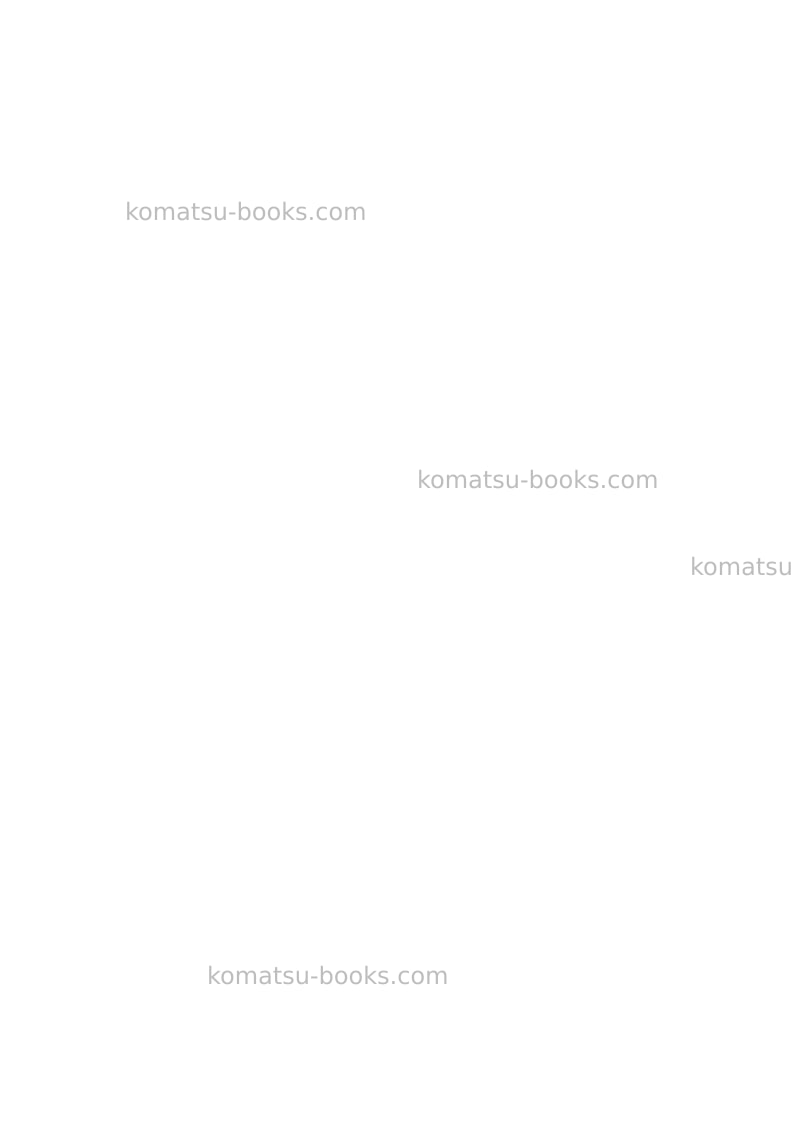 Komatsu pw98mr-6ita Operation manual cover Page 2