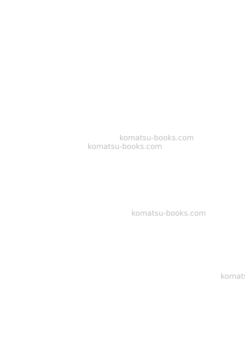 Komatsu pw118mr-8ita Operation manual cover Page 2