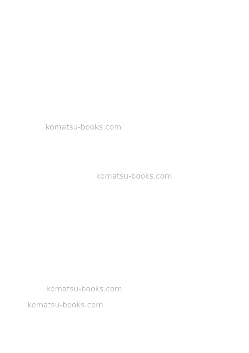 Komatsu ck20-1ita Operation manual cover Page 2 Komatsu ck20-1ita Operation manual cover Page 2