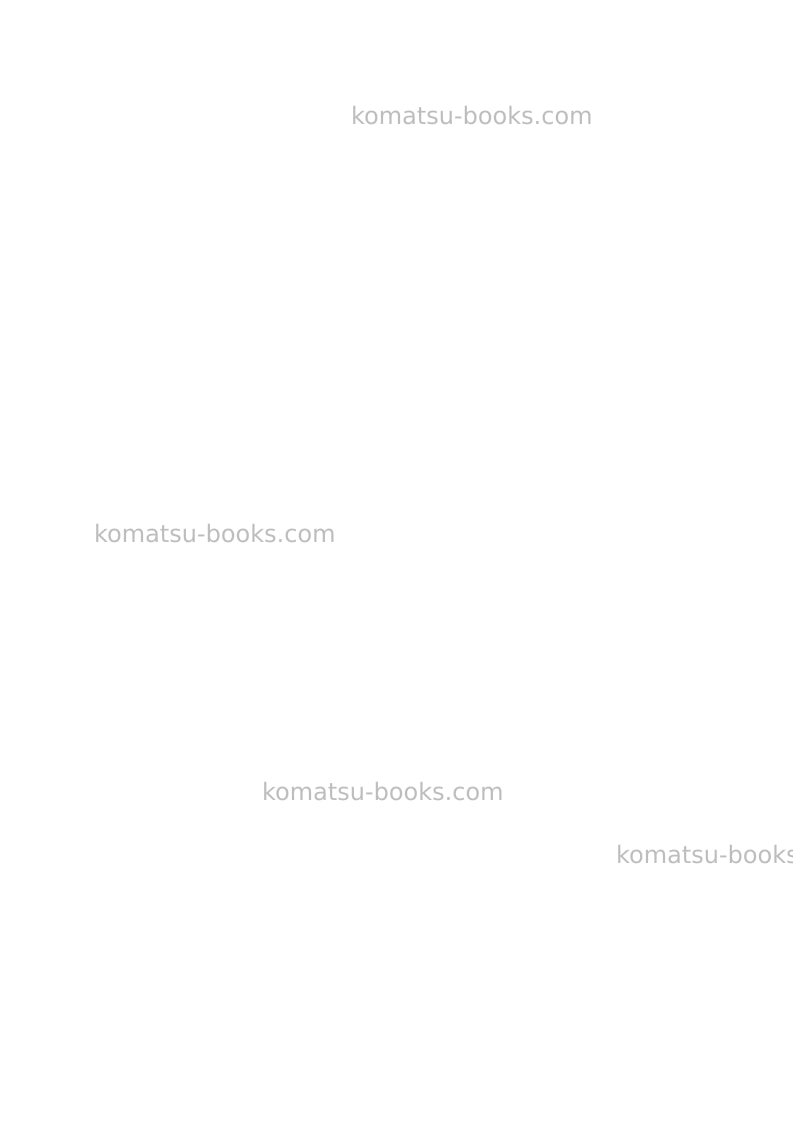 Komatsu ck20-1ita Operation manual cover Page 2 Komatsu ck20-1ita Operation manual cover Page 2