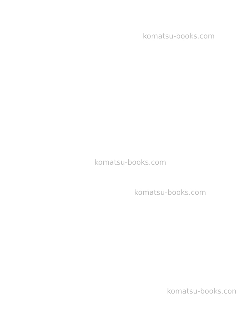 Komatsu sk1026-5ita Manual de operação capa Página 2 Komatsu sk1026-5ita Manual de operação capa Página 2