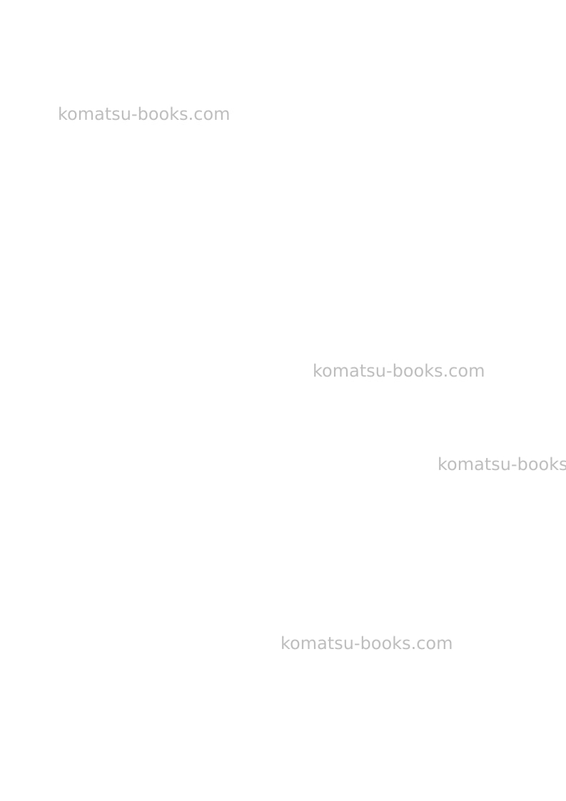 Komatsu sk1020-5ita Operation manual cover Page 2