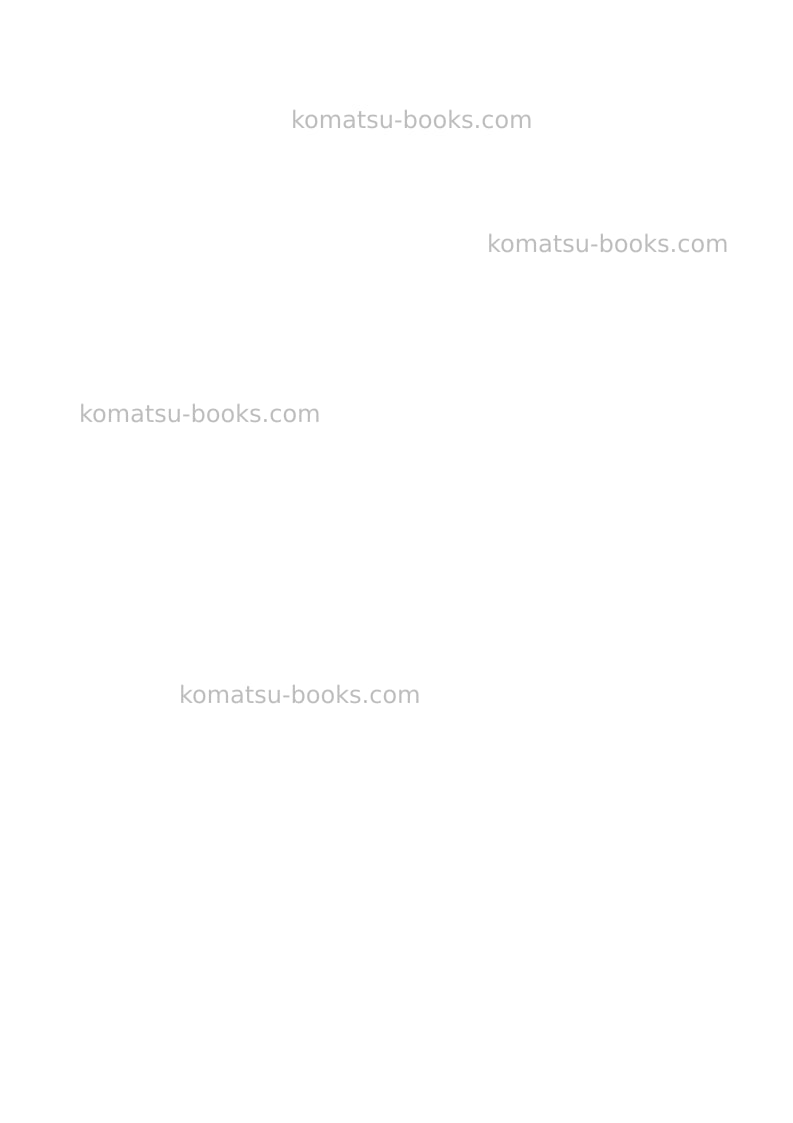 Komatsu ck20-1ita Operation manual cover Page 2 Komatsu ck20-1ita Operation manual cover Page 2