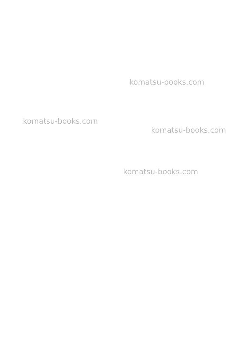Komatsu sk1020-5ita-turbo Operation manual cover Page 2