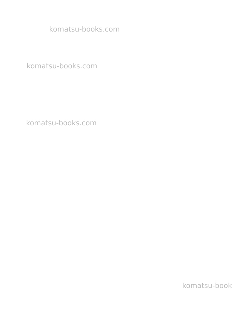 Komatsu ck30-1ita Operation manual cover Page 2 Komatsu ck30-1ita Operation manual cover Page 2