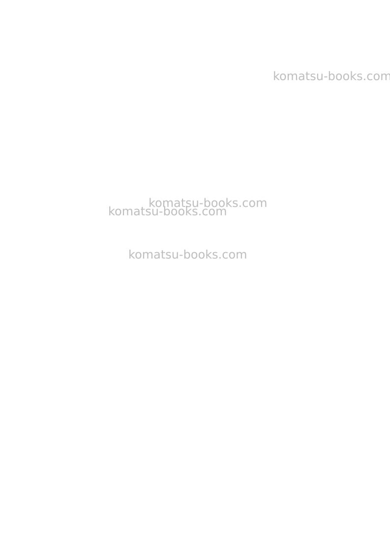 Komatsu pc78us-8jpn-for eu Operation manual cover Page 2