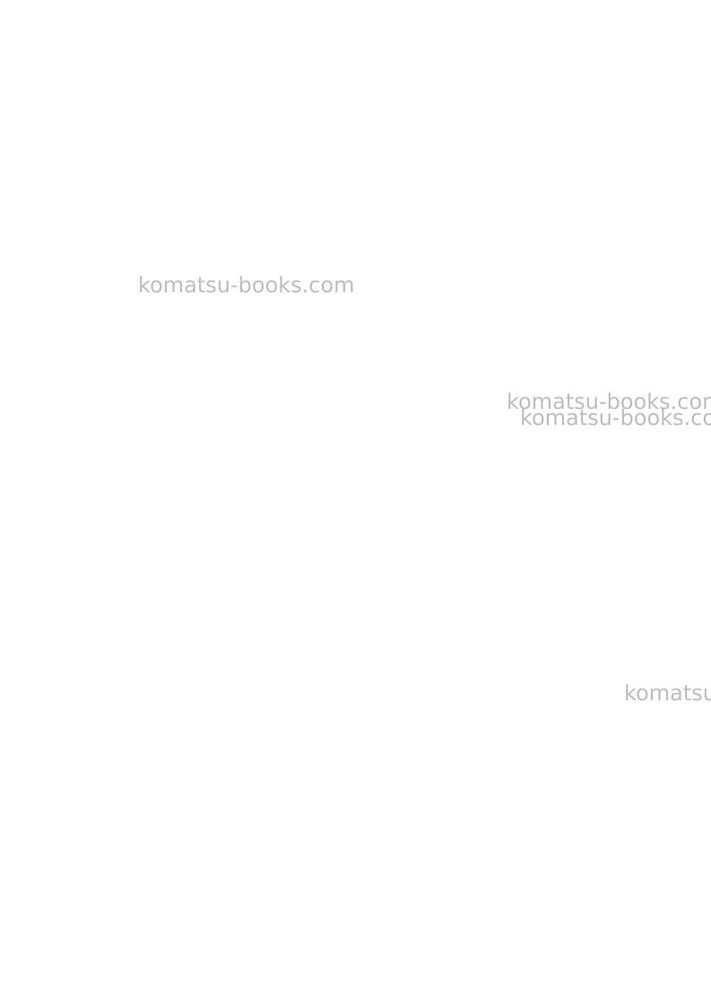 Komatsu sk1020-5ita-turbo Operation manual cover Page 2