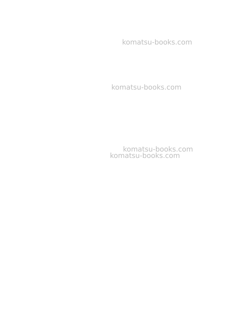 Komatsu pc78us-8jpn-for eu Operation manual cover Page 2
