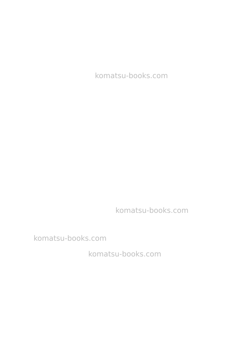 Komatsu pc22mr-3ita Operation manual cover Page 2