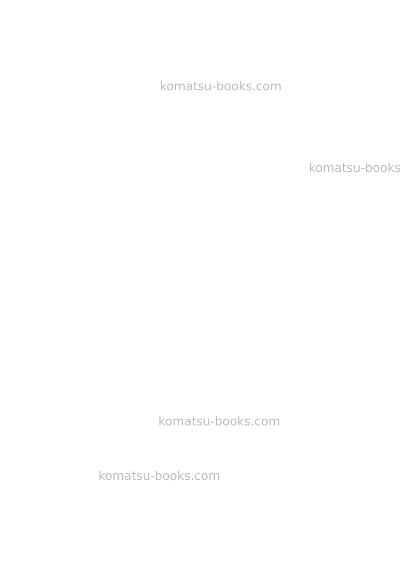 Komatsu pc118mr-8ita Operation manual cover Page 2