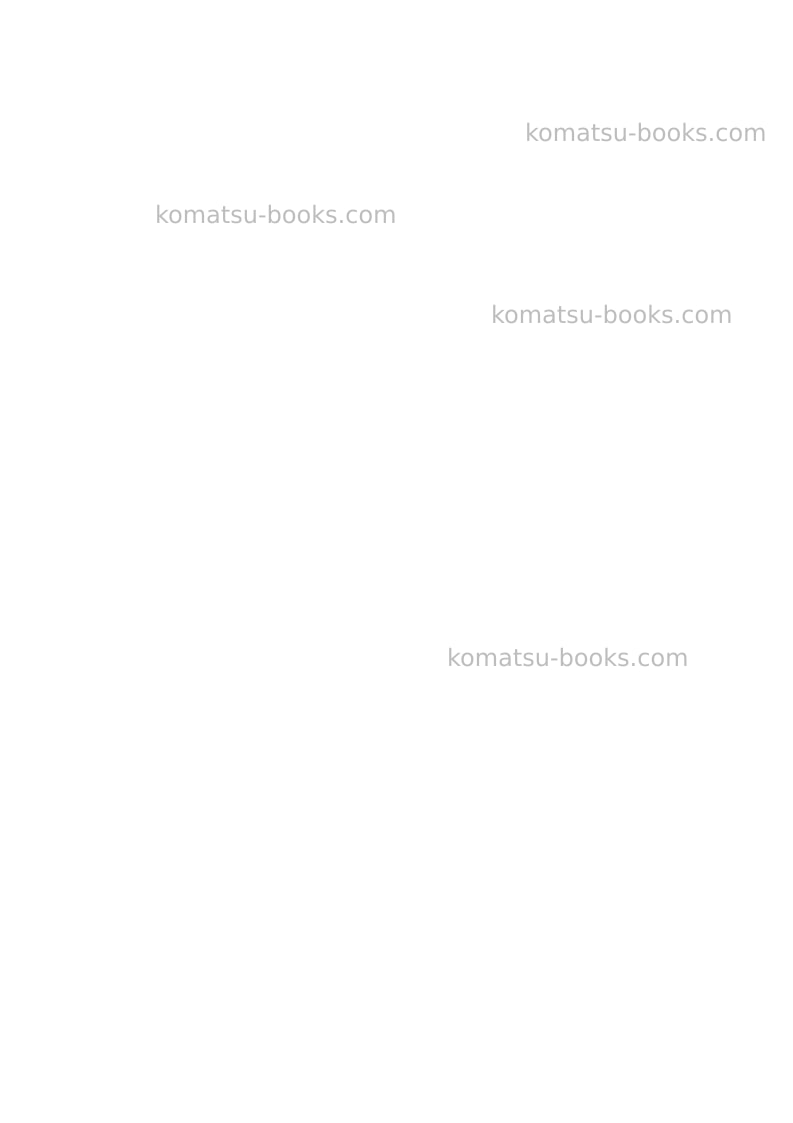 Komatsu ck20-1ita Operation manual cover Page 2 Komatsu ck20-1ita Operation manual cover Page 2
