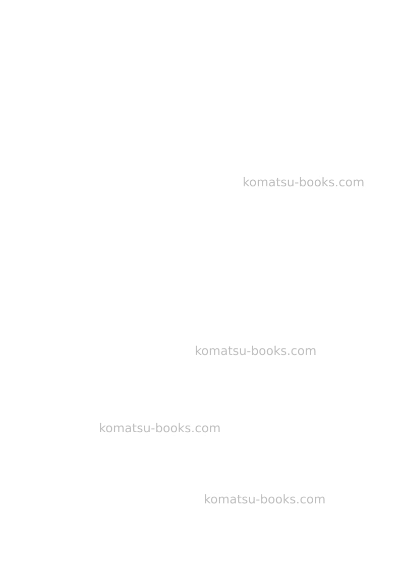 Komatsu sk510-5ita Operation manual cover Page 2