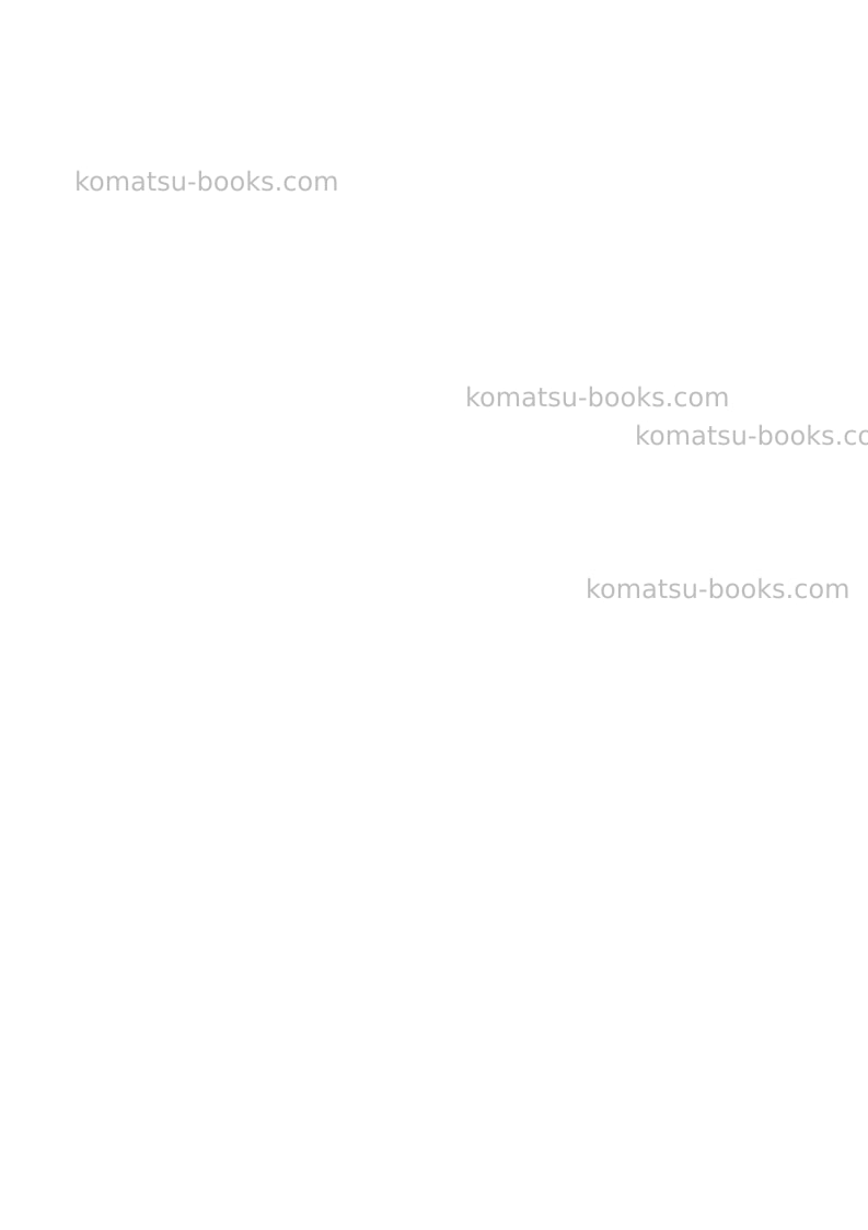 Komatsu ck20-1ita Operation manual cover Page 2 Komatsu ck20-1ita Operation manual cover Page 2