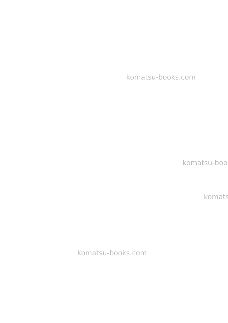 Komatsu pc80mr-3ita Operation manual cover Page 2