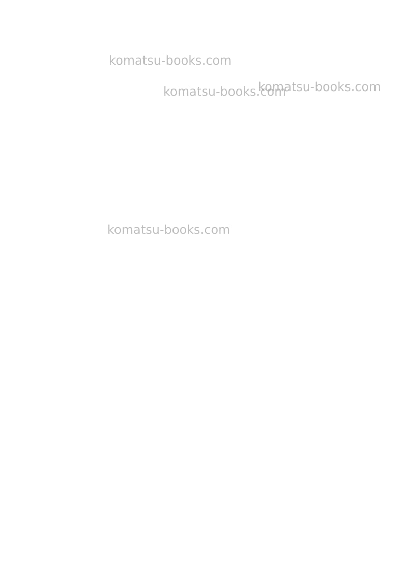 Komatsu pc22mr-3ita Operation manual cover Page 2