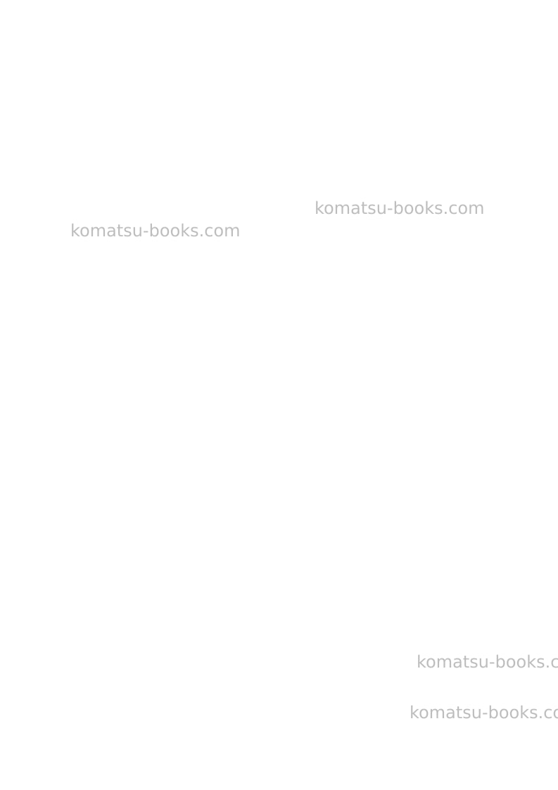 Komatsu sk1020-5ita Operation manual cover Page 2