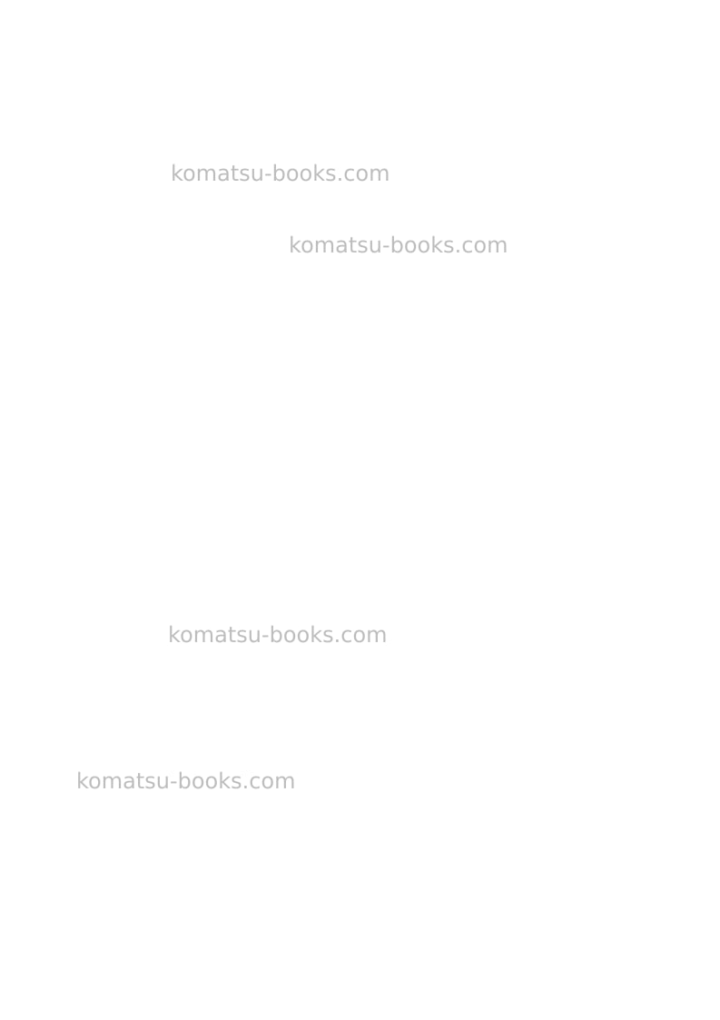Komatsu ck20-1ita Operation manual cover Page 2 Komatsu ck20-1ita Operation manual cover Page 2