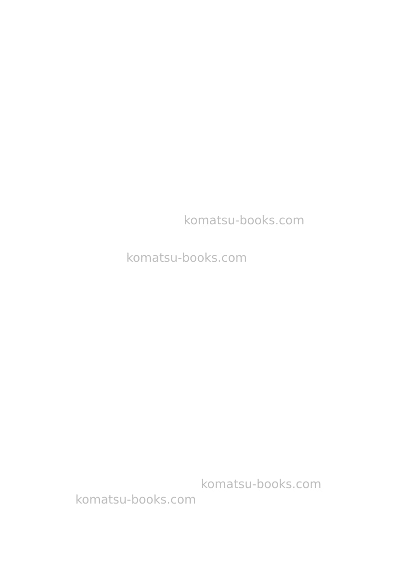 Komatsu ck25-1ita Operation manual cover Page 2 Komatsu ck25-1ita Operation manual cover Page 2