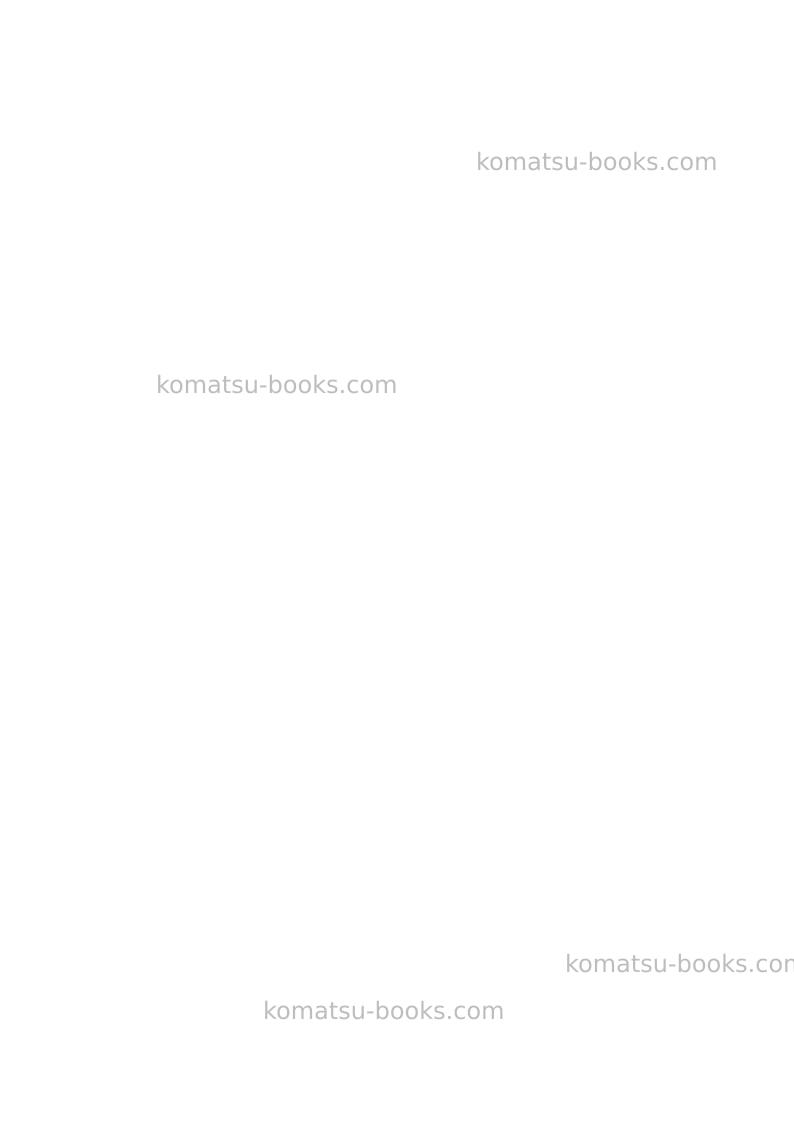 Komatsu pc26mr-3ita Operation manual cover Page 2 Komatsu pc26mr-3ita Operation manual cover Page 2