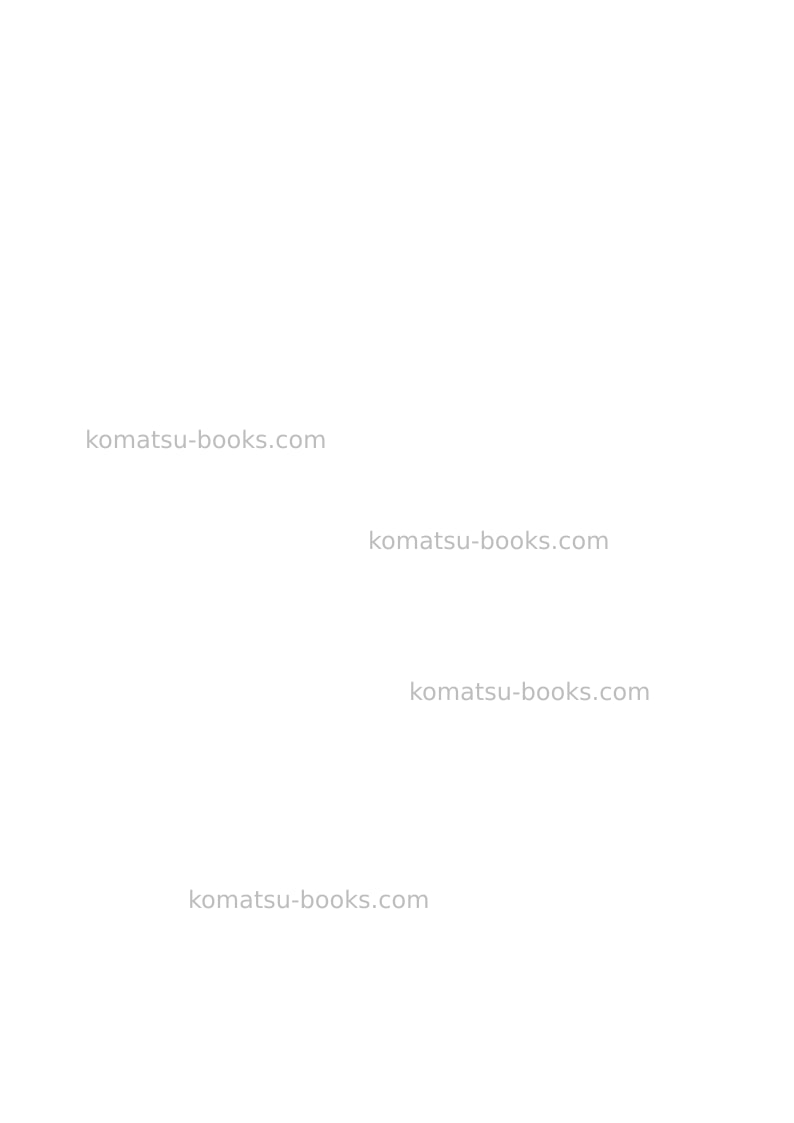 Komatsu pc26mr-3ita Operation manual cover Page 2