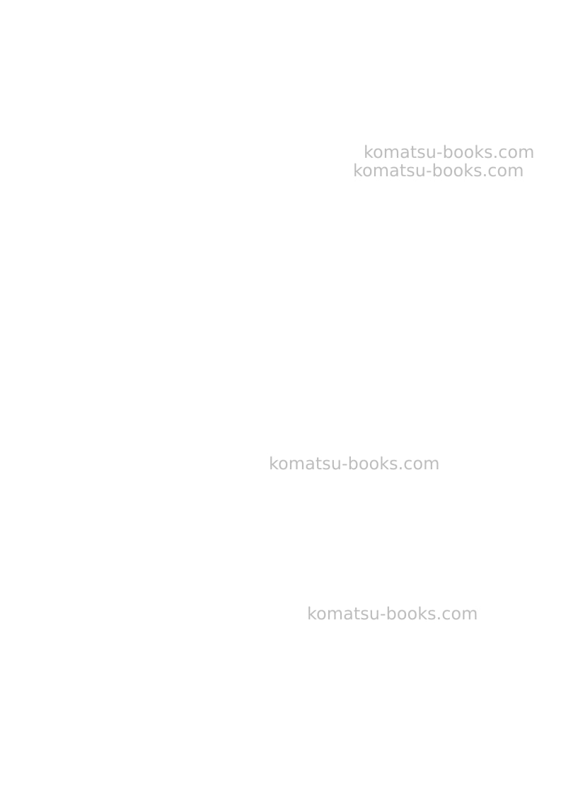 Komatsu pc20mr-2ita Operation manual cover Page 2 Komatsu pc20mr-2ita Operation manual cover Page 2
