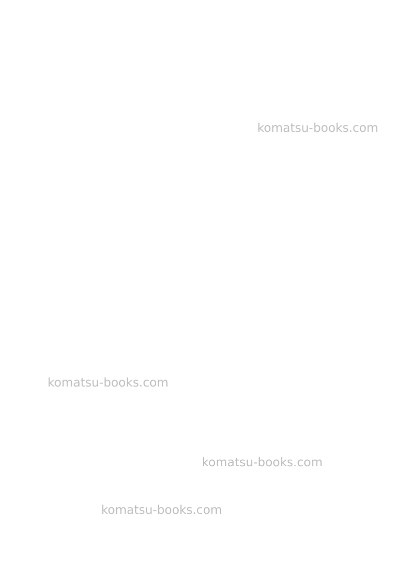 Komatsu pw98mr-8ita Operation manual cover Page 2