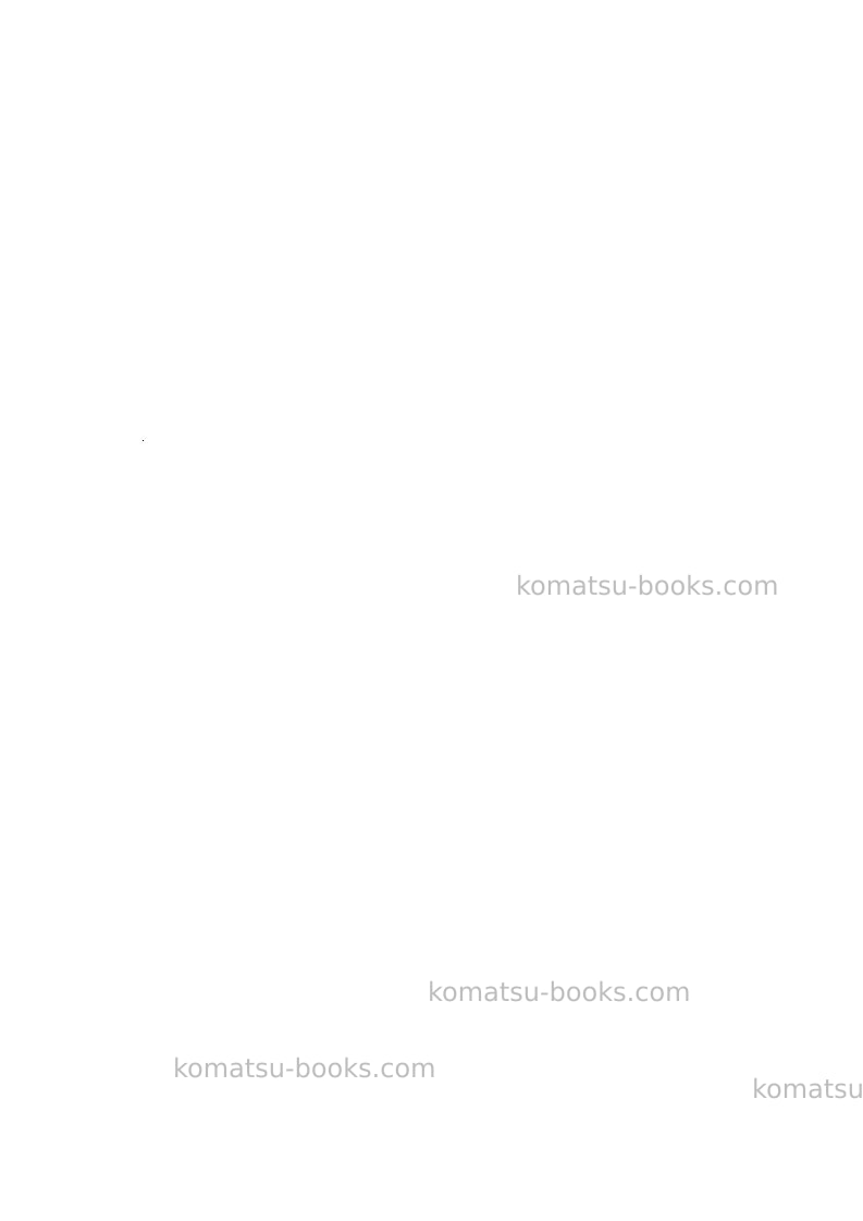 Komatsu pc300lc-3gbr Repair & maintenance cover Page 2
