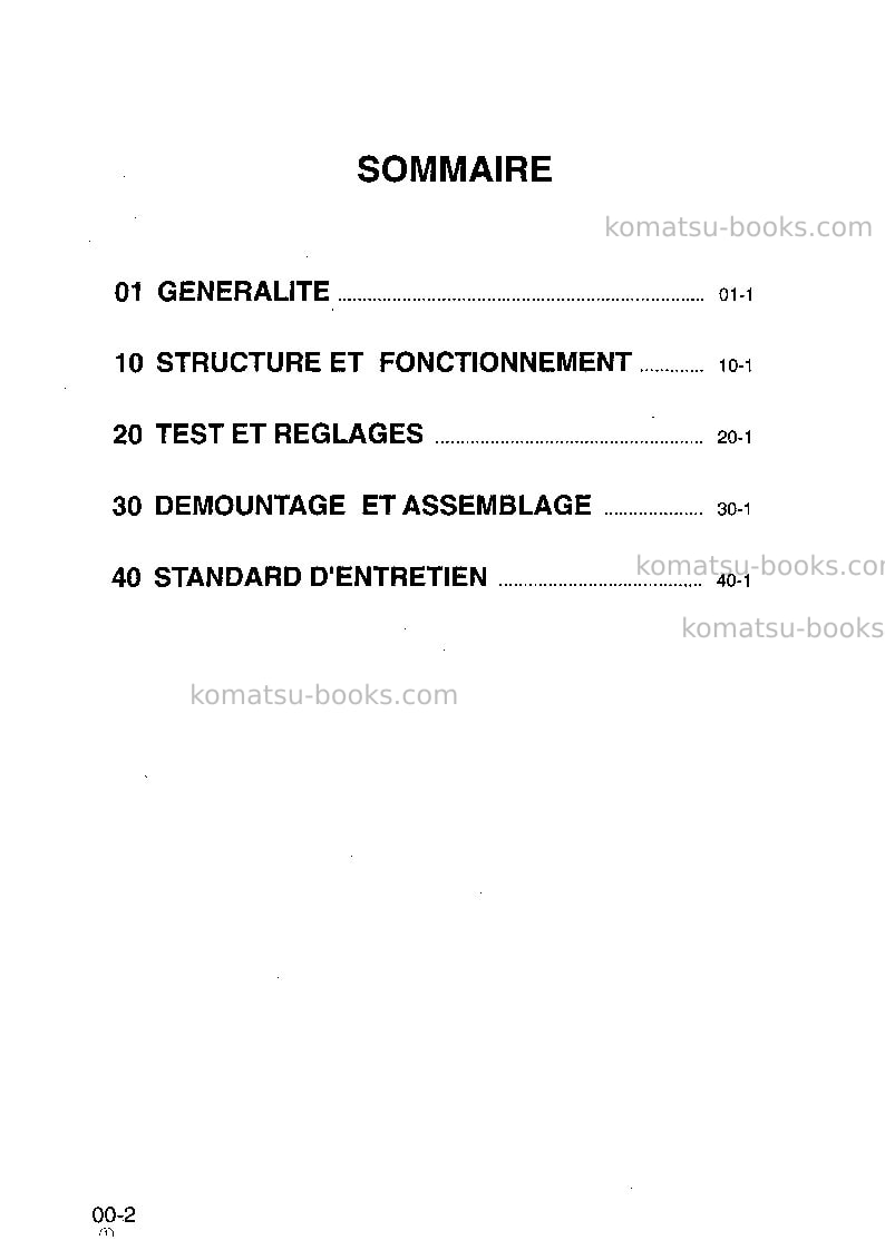 Komatsu hd325-6jpn Réparation et maintenance couverture Page 2
