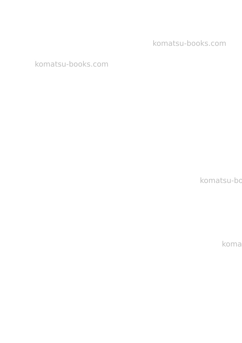 Komatsu wb93r-2ita Repair & maintenance cover Page 2