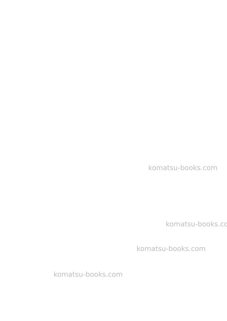 Komatsu wb97r-2ita Repair & maintenance cover Page 2