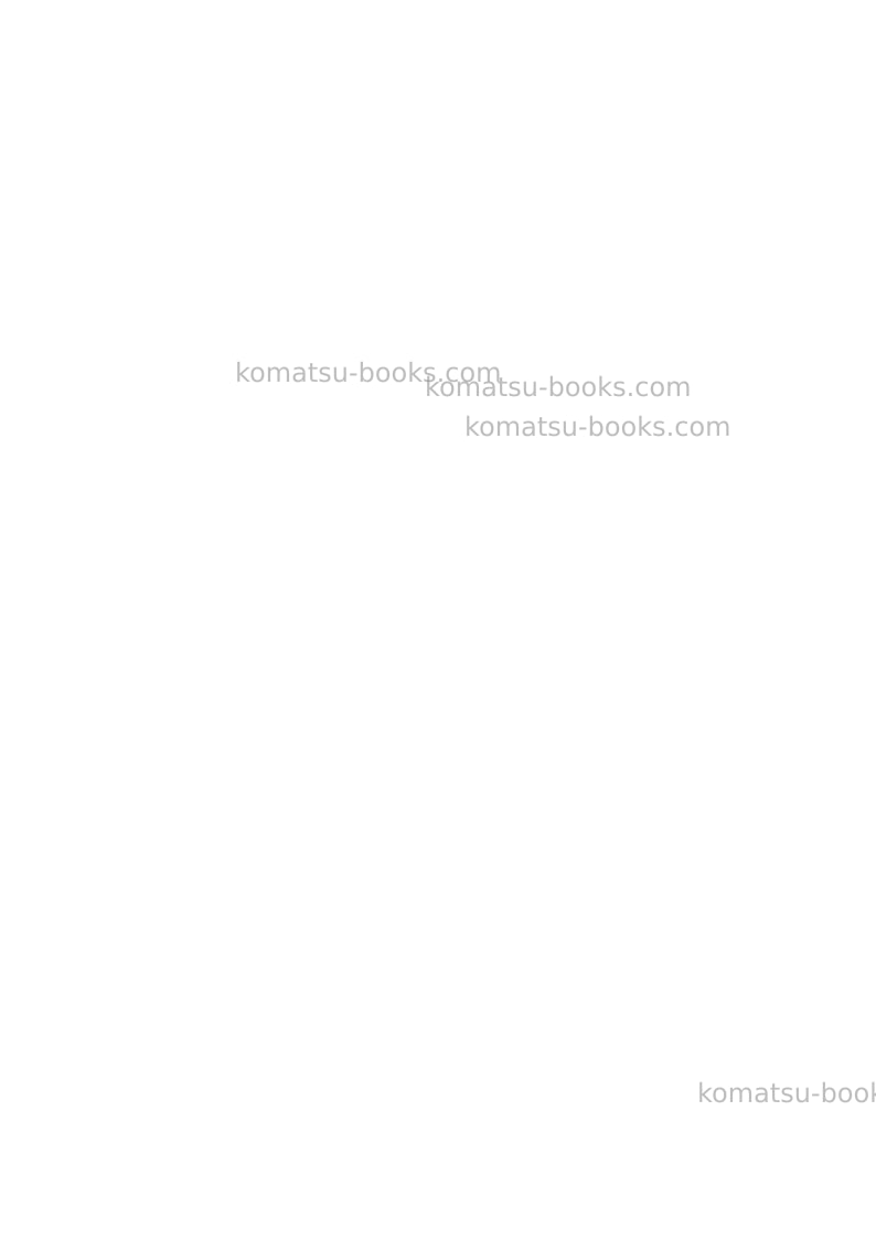 Komatsu d375a-6jpn--40c degree for cis Инструкция по сборке в полевых условиях обложка Страница 3