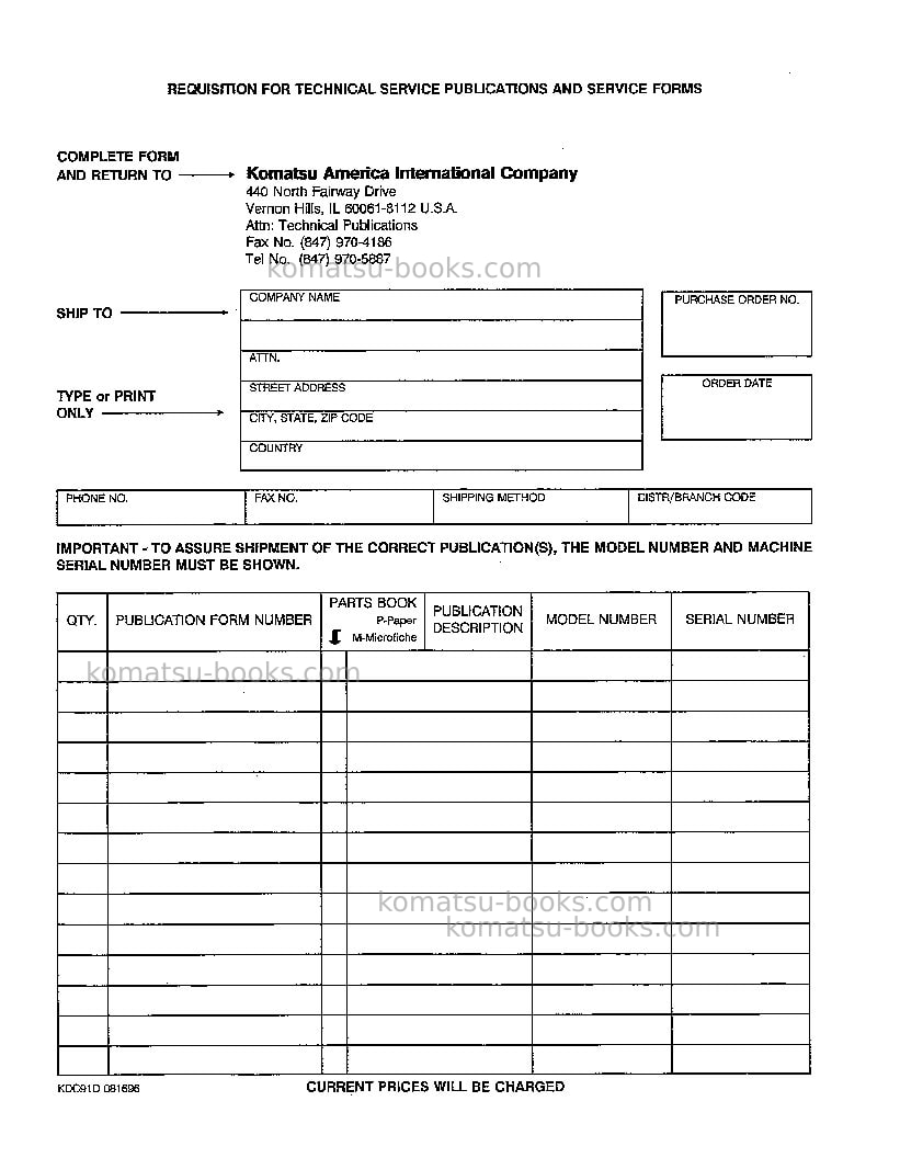 Komatsu wa450-3usa-l Operation manual cover Page 3 Komatsu wa450-3usa-l Operation manual cover Page 3