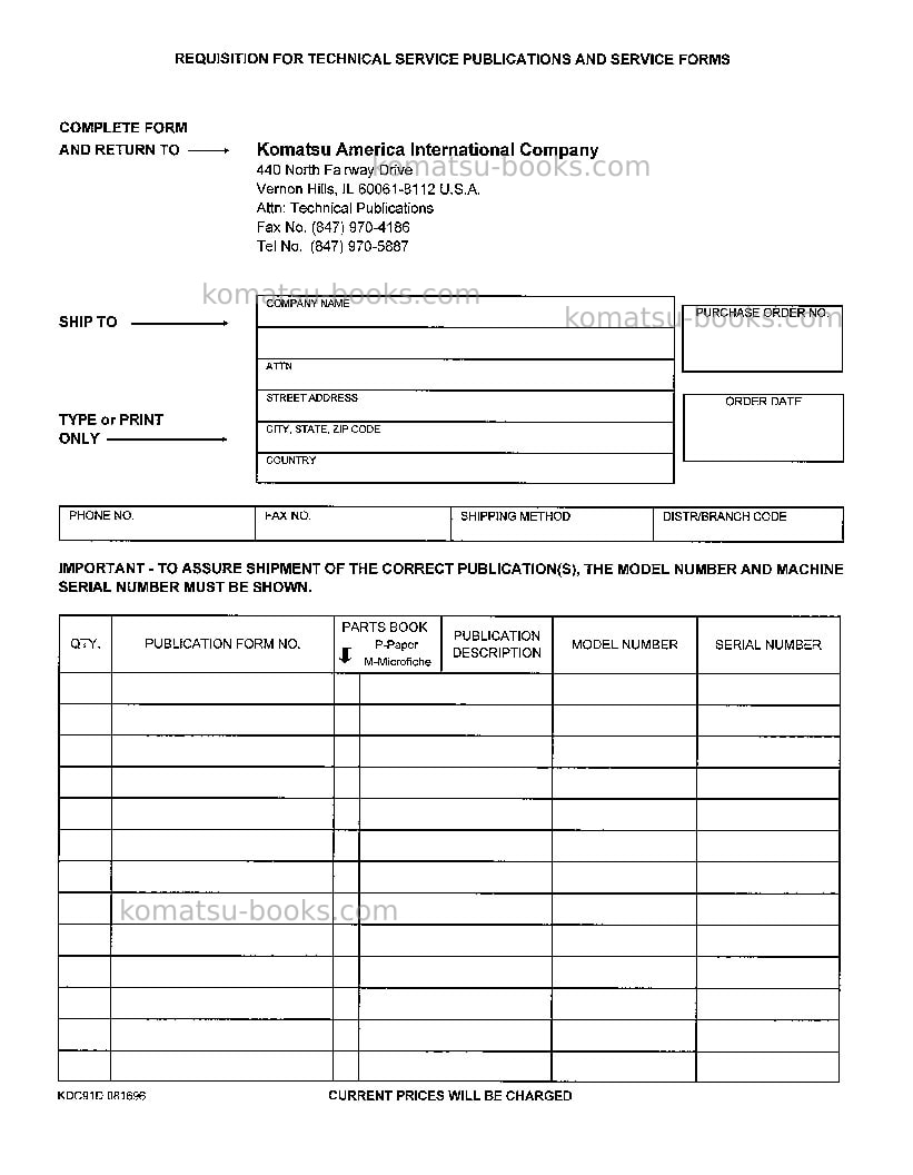 Komatsu d39e-1usa Operation manual cover Page 3