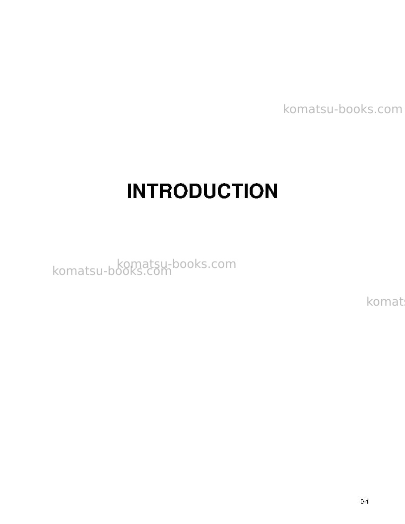 Komatsu td-8h Operation manual cover Page 3 Komatsu td-8h Operation manual cover Page 3