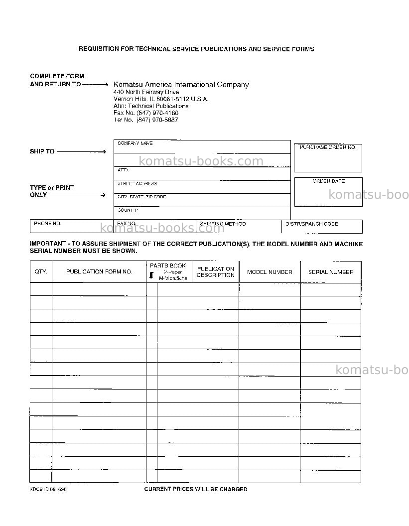 Komatsu pc300hd-6usa-le Operation manual cover Page 3 Komatsu pc300hd-6usa-le Operation manual cover Page 3