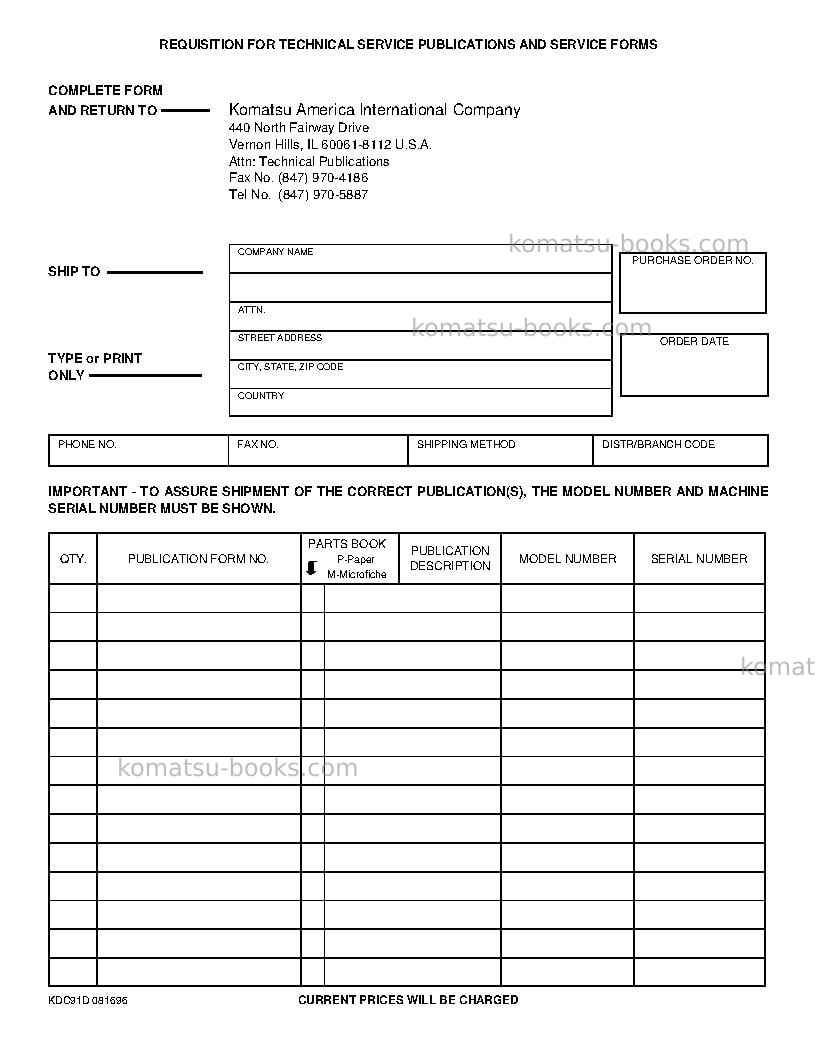 Komatsu wa380-3usa-mc Operation manual cover Page 3