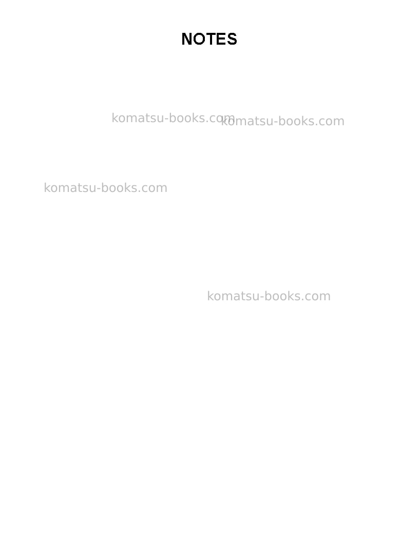 Komatsu 730eusa Operation manual cover Page 3