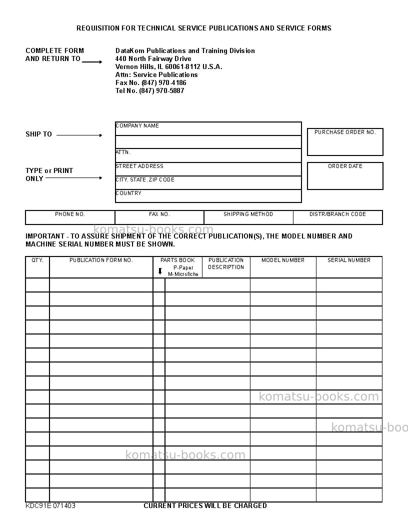 Komatsu wa200pt-5usa-l Operation manual cover Page 3 Komatsu wa200pt-5usa-l Operation manual cover Page 3